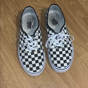 Checkered size 9 1/2 vans